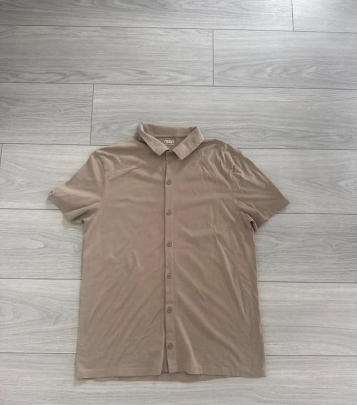ASOS Beige Short-Sleeve Shirt