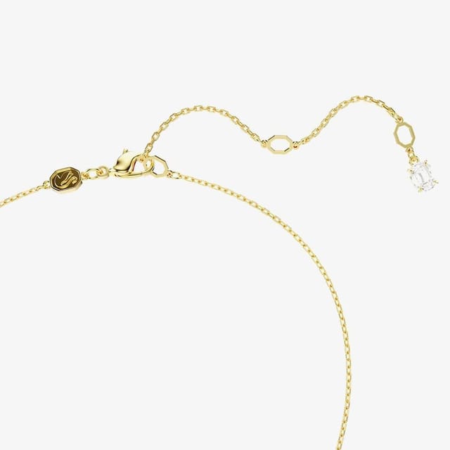 Swarovski Swarovski Women's Stilla Gold Tone Plated White Square Necklace 5693153 - 3