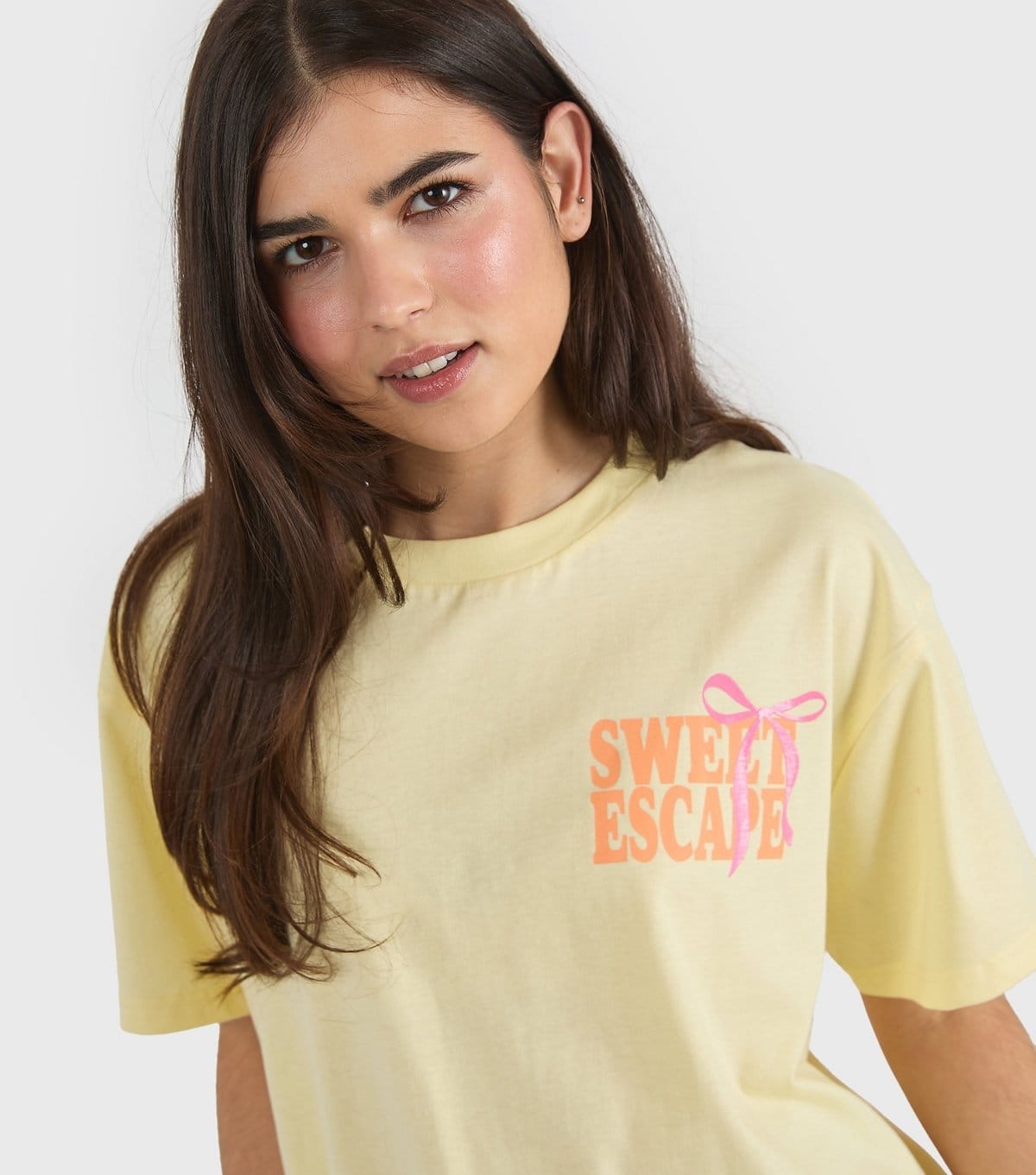 Skinnydip Women's Bright Yellow Sweet Escape T-Shirt Skinnydip New Look - 4