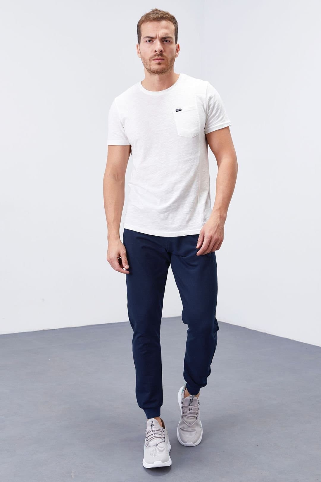 Tommy Life Tommy Life Men's Slim-Fit Fleece Sweatpants in Navy