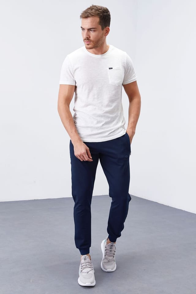 Tommy Life Tommy Life Men's Slim-Fit Fleece Sweatpants in Navy - 3