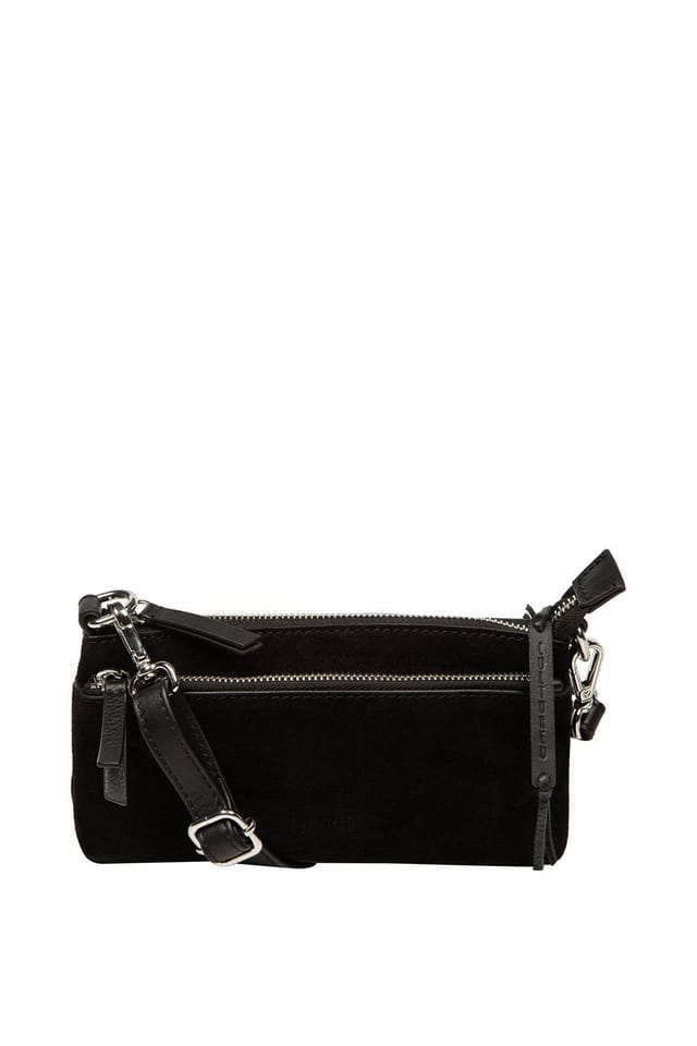 Cultured London Cultured London Women's 'Rosalia' Suede & Leather Evening & Clutch Bag in Black - 2