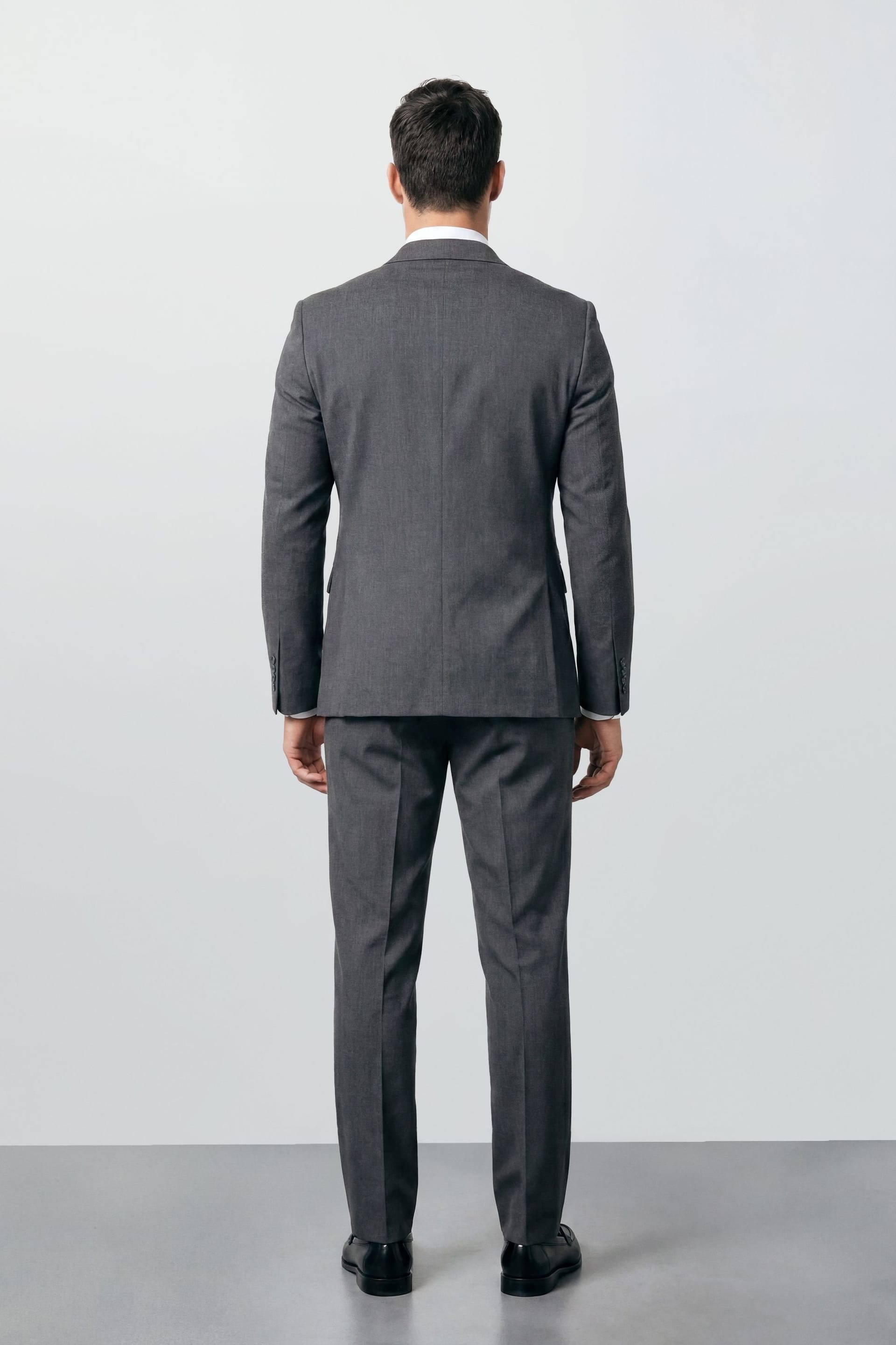 Burton Burton Men's Mid Grey Essential Double Breasted Blazer - 4