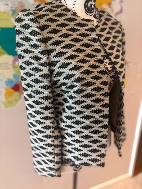 FWM FWM by Fenn Wright Manson Textured Monochrome Jacket UK 10 Smart Occasion Blazer