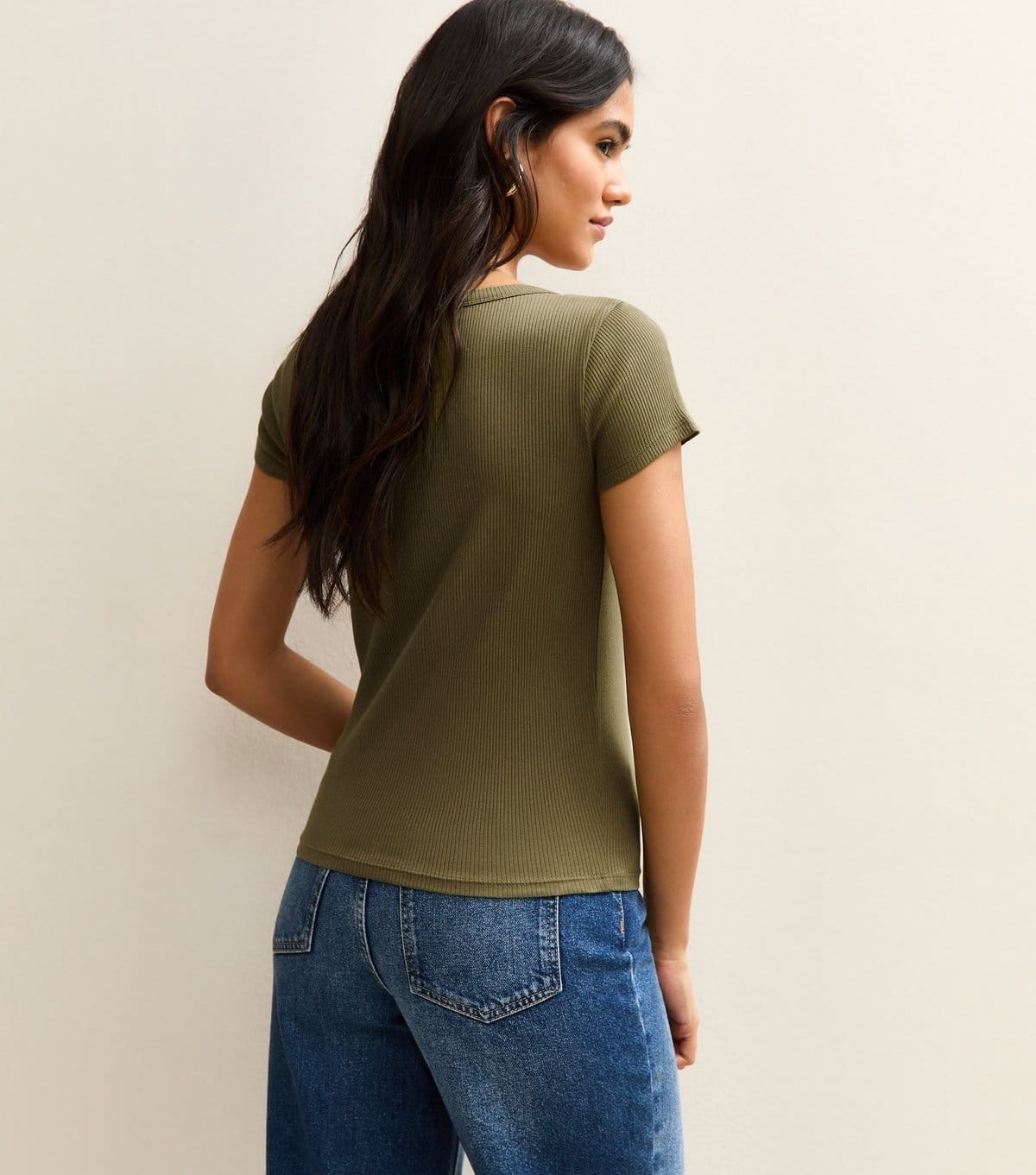 New Look Women's Green Square Neck Top New Look - 4