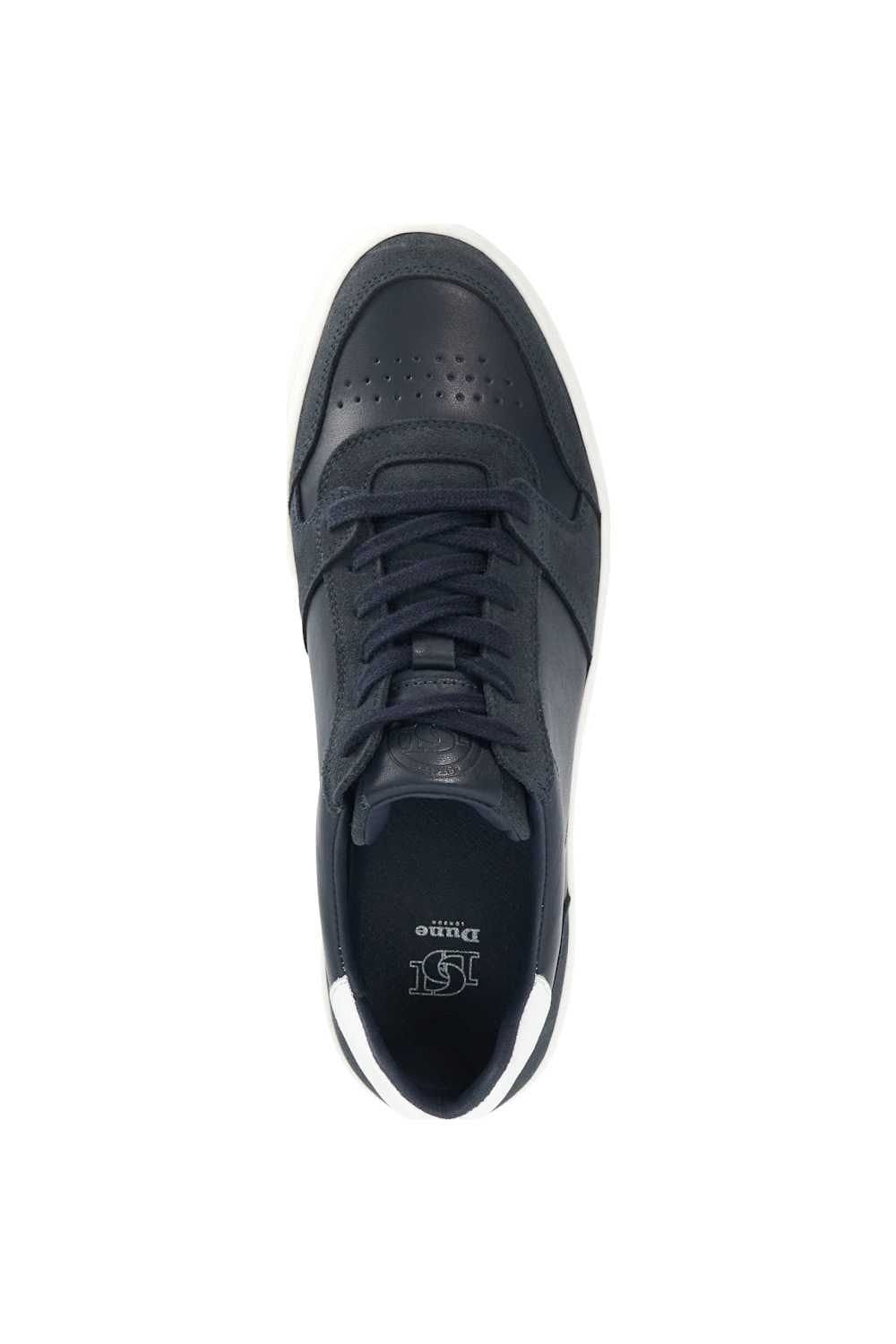 Dune London Dune London Men's 'Tawly' Leather Trainers in Blue - 4
