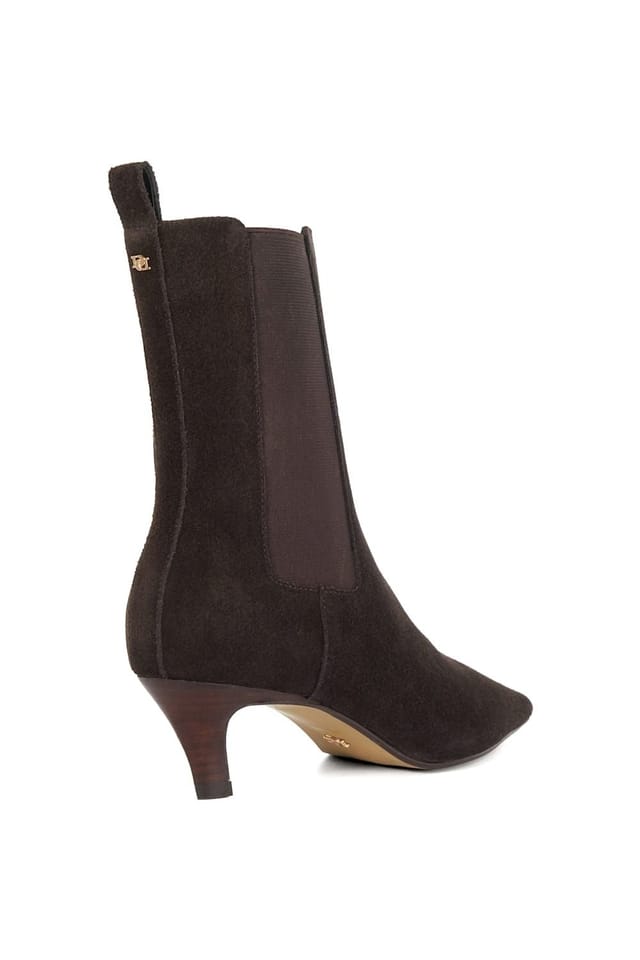 Dune London Dune London Women's 'Odele' Suede Ankle Boots in Brown - 3