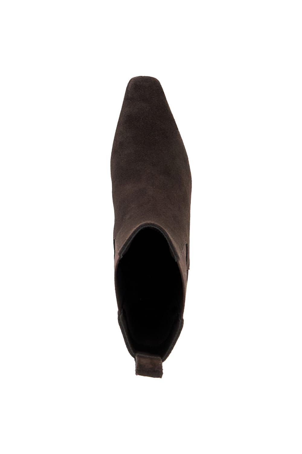 Dune London Dune London Women's 'Odele' Suede Ankle Boots in Brown - 4