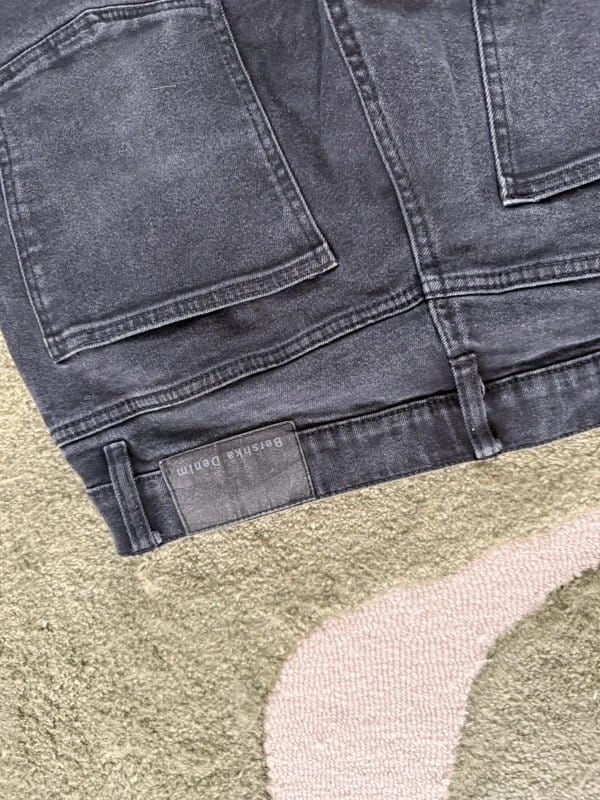 Bershka Black Slim Fit Denim Jeans