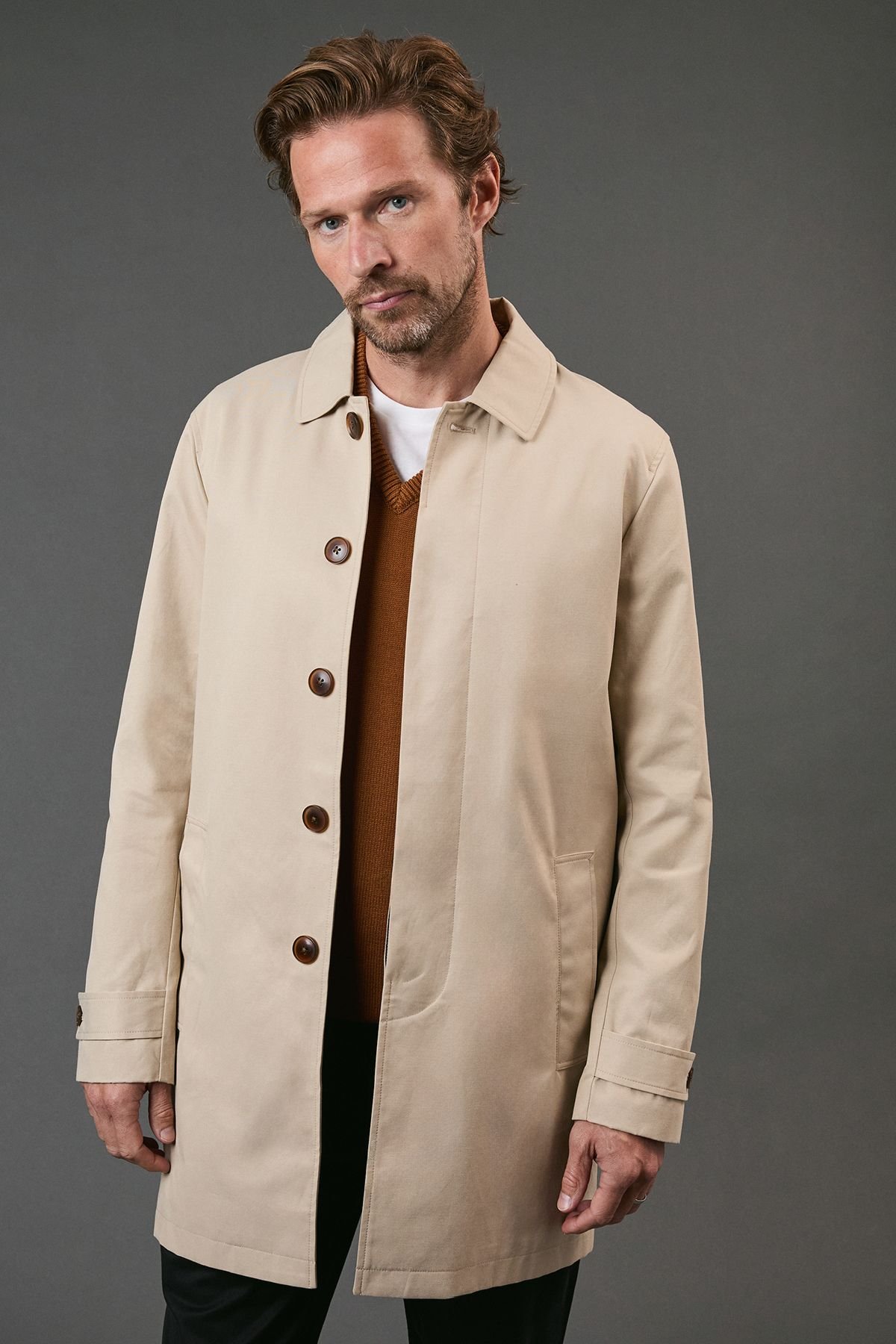 Maine Maine Men's Stone Smart Cotton Mac - 2