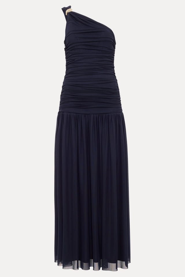 Phase Eight Phase Eight Women's Melina Ruched Midi Dress in Dark Navy - 2