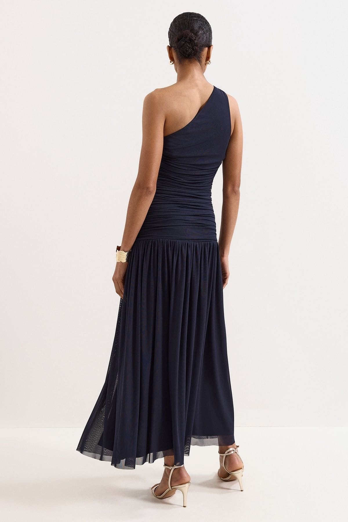 Phase Eight Phase Eight Women's Melina Ruched Midi Dress in Dark Navy - 4