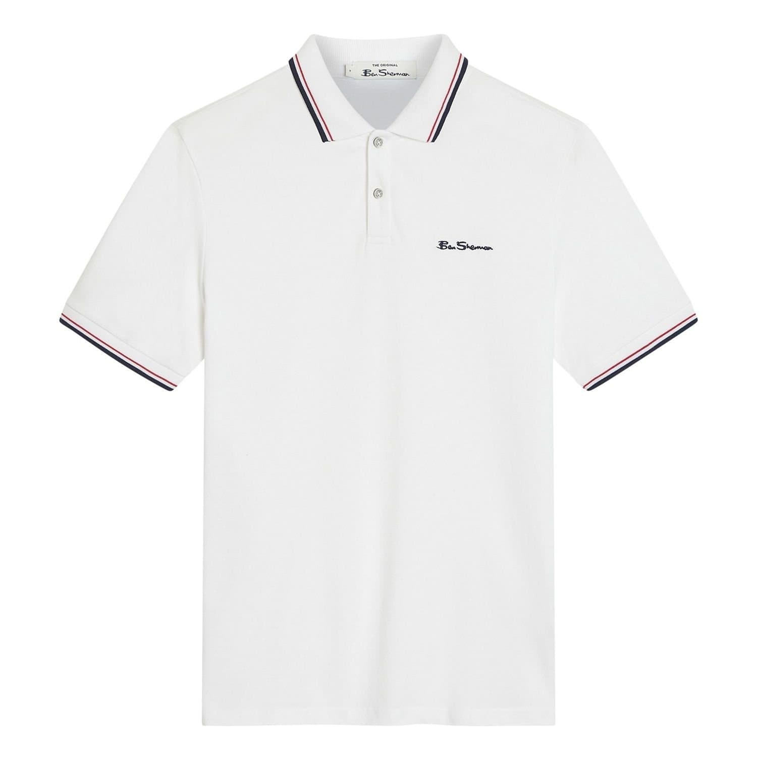 Ben Sherman Ben Sherman Men's Signature Pique Polo Shirt in White