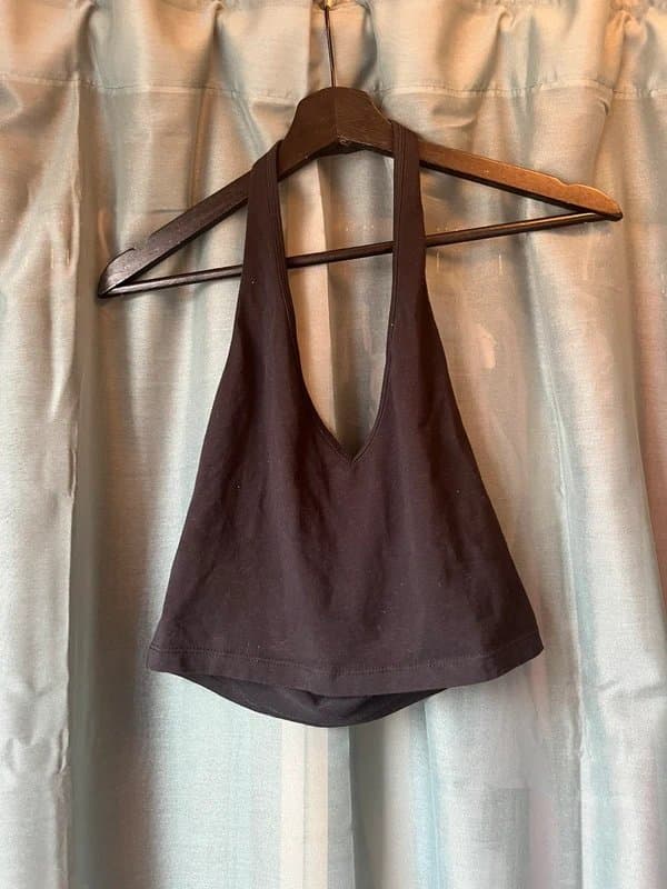 ASOS Design Black halter top