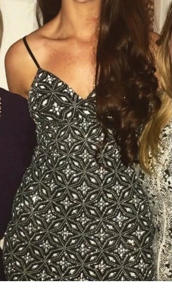 New Look Black & Silver Glitter Party Dress