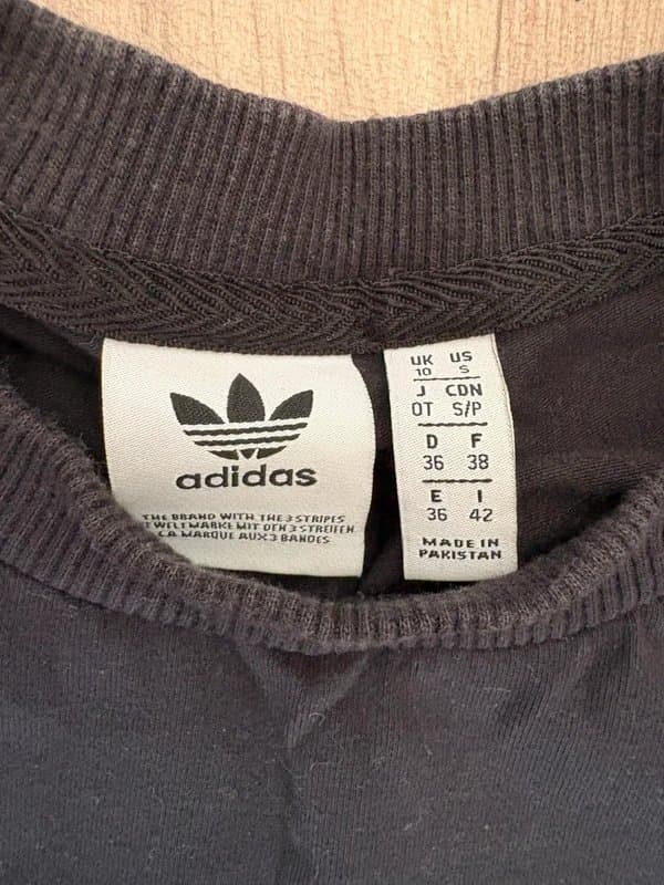 adidas Adidas Originals Black 3 Stripe Bodycon Midi Dress UK 10 Trefoil Logo Athleisure Streetwear
