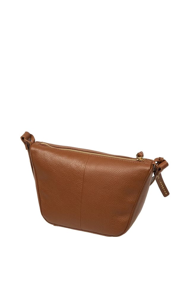 Pure Luxuries London Pure Luxuries London Women's 'Solene' Leather Cross Body Bag in Tan - 3