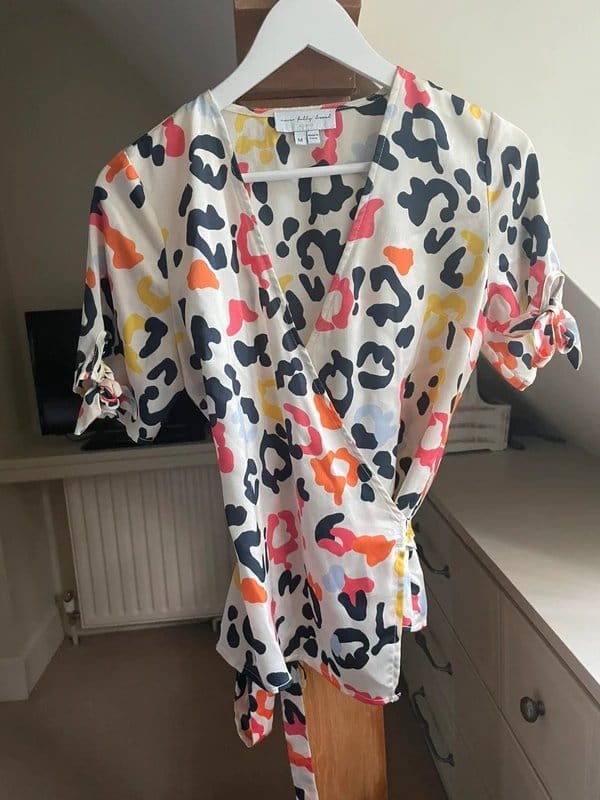 Never Fully Dressed Multi Leopard Print Wrap Top