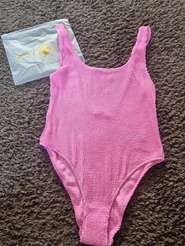 Moda Minx Moda Minx pink scrunched bikini swimsuit size XL - 1
