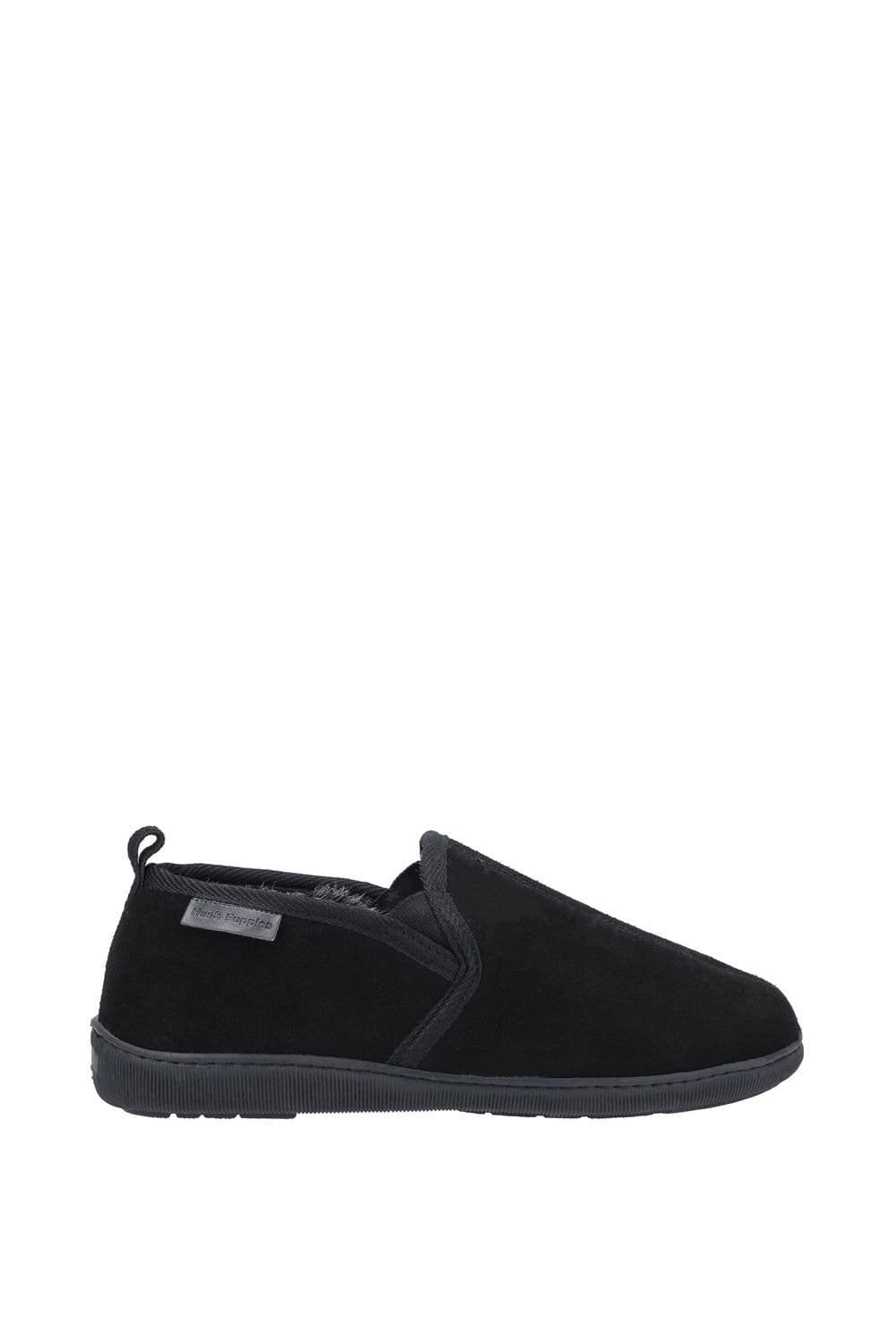 Hush Puppies Hush Puppies Men's 'Arnold' Suede Classic Slippers in Black - 4