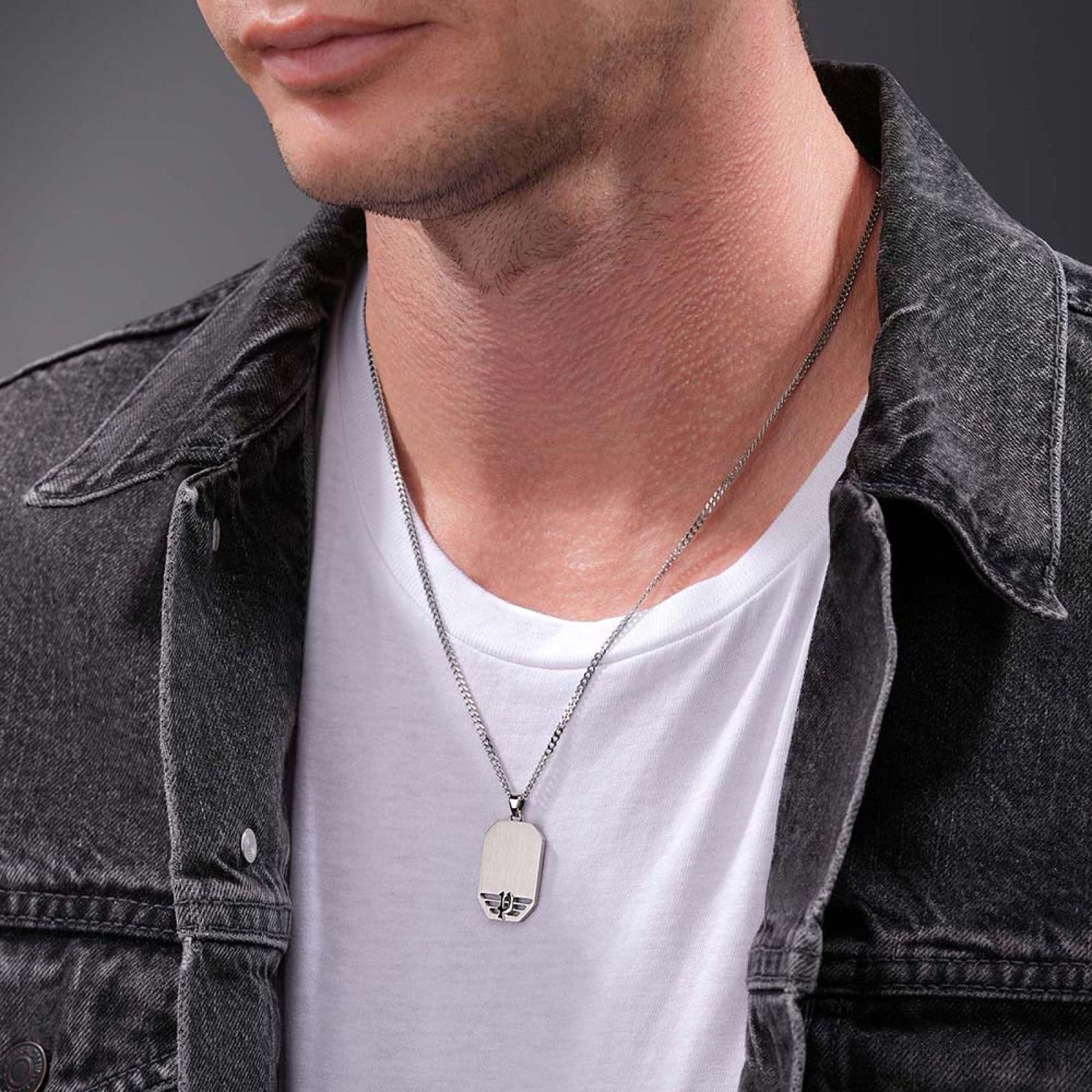 Police Police Men's PEAGN0035901 Necklace in Silver - 4