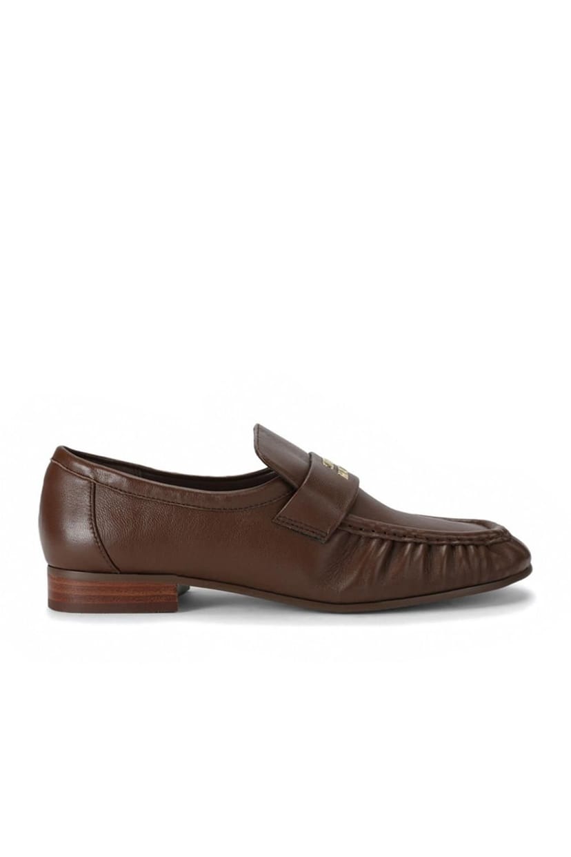 Steve Madden STEVE MADDEN Women's 'Crimsen Dark Brown Leather' Leather Flats - 1