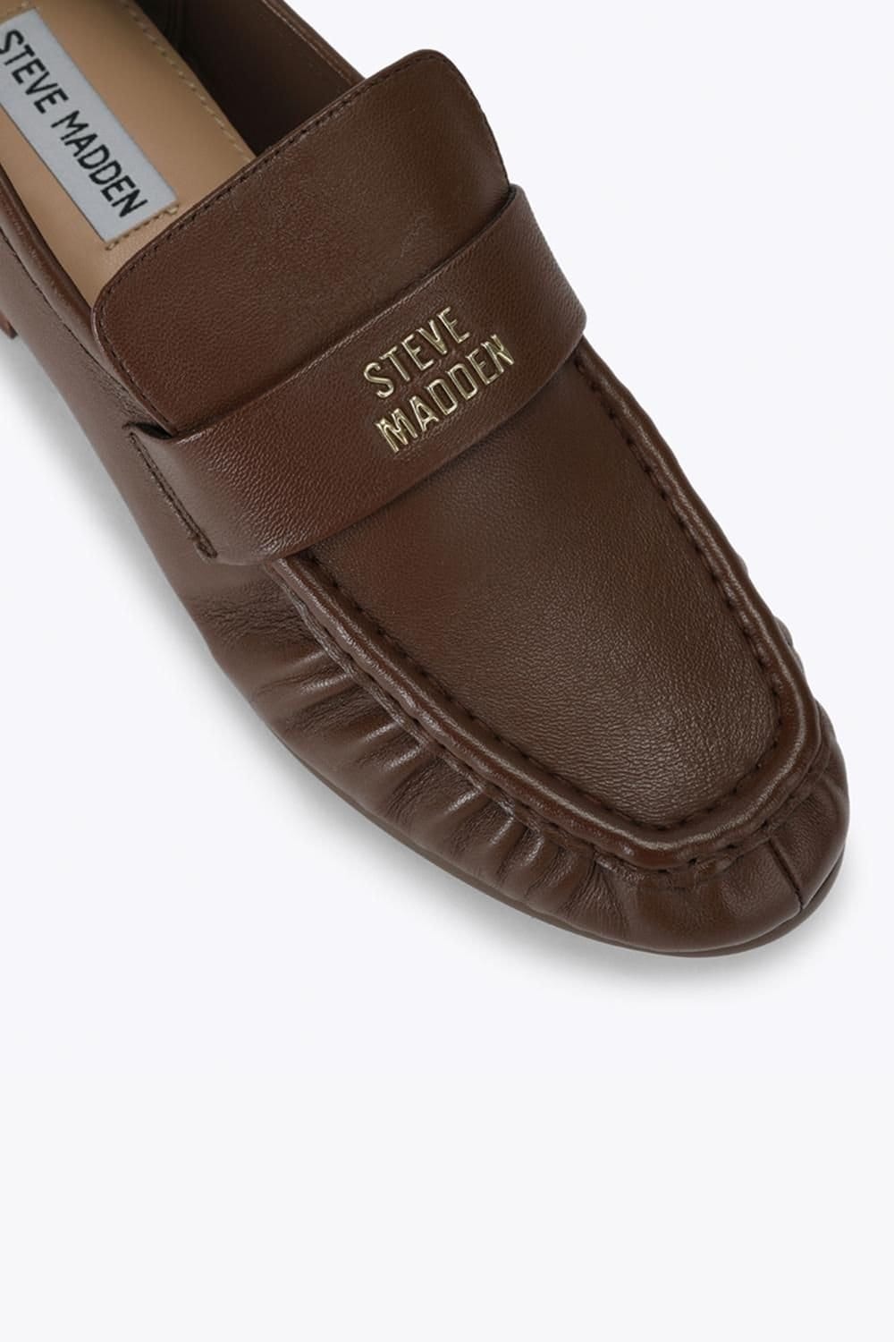 Steve Madden STEVE MADDEN Women's 'Crimsen Dark Brown Leather' Leather Flats - 4