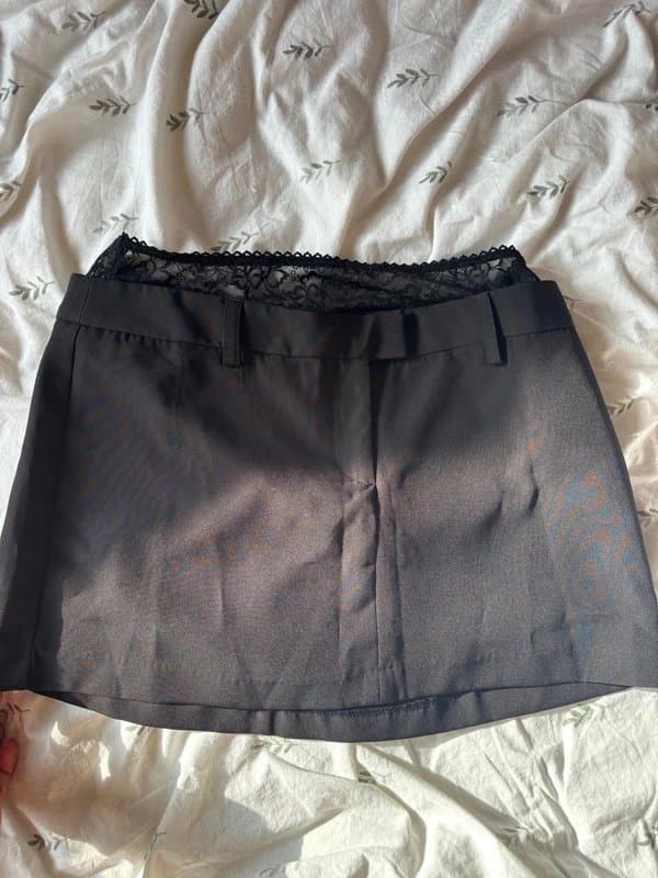 ASOS ASOS lace detail mini skirt