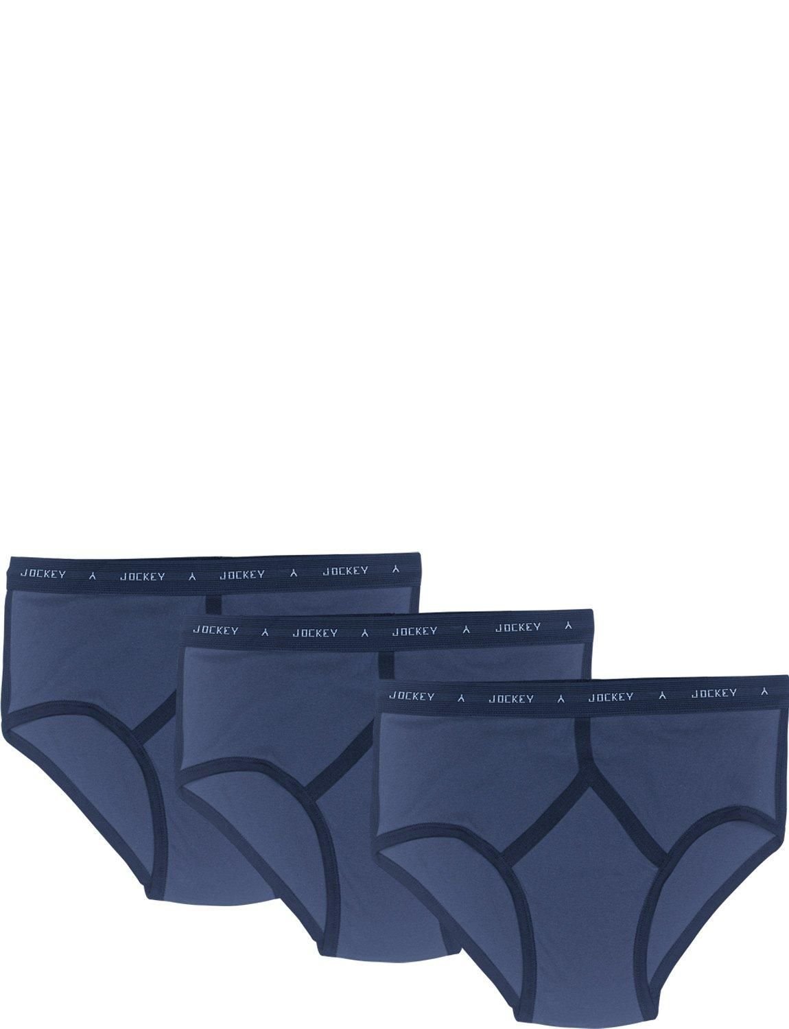 Jockey Jockey Men's Y-Front Briefs Pack Of 3 in Navy - 3