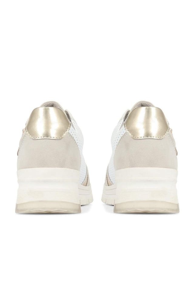 Bellissimo Bellissimo Women's Wedge Trainers in Beige - 3
