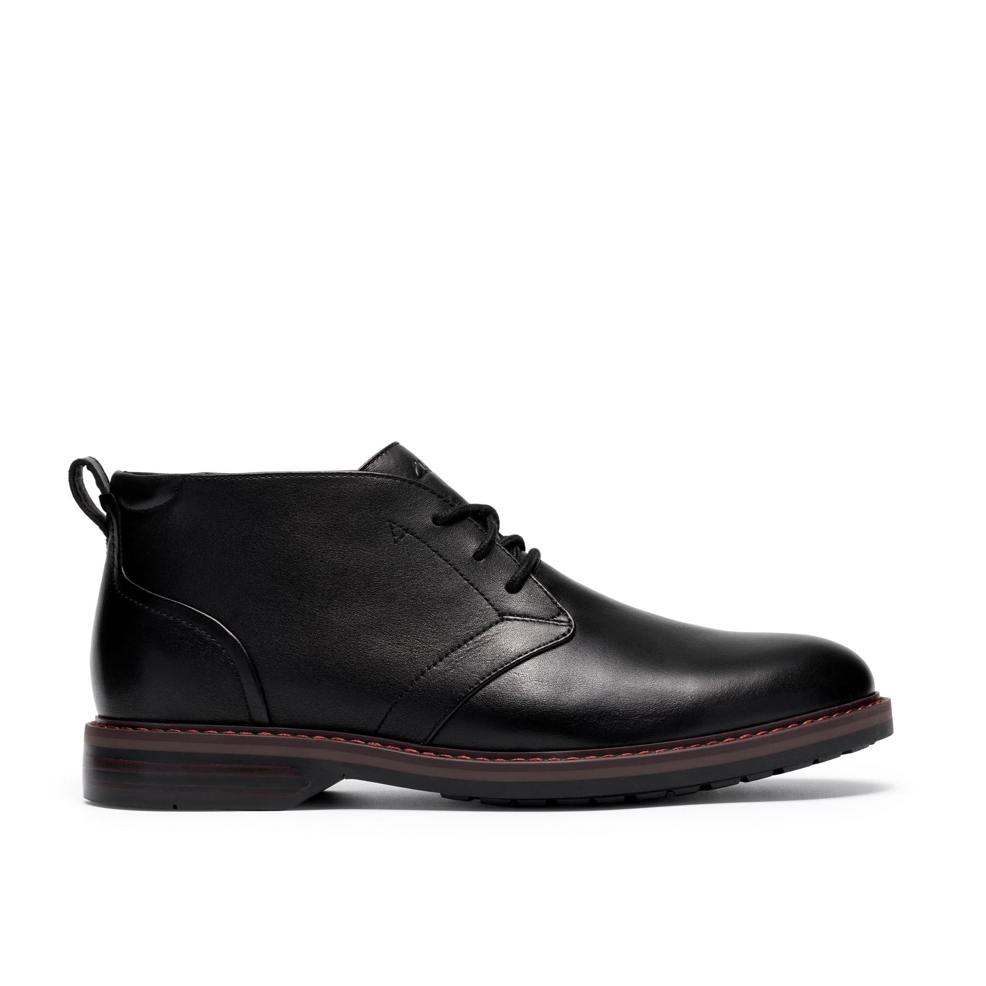 Clarks Clarks Men's Aldwin2 Chukka Black Leather Ankle Boots, Chukka Boots, Lace Up