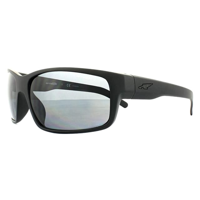 Arnette Arnette Men's Wrap Fuzzy Black Grey Polarized Sunglasses - 2