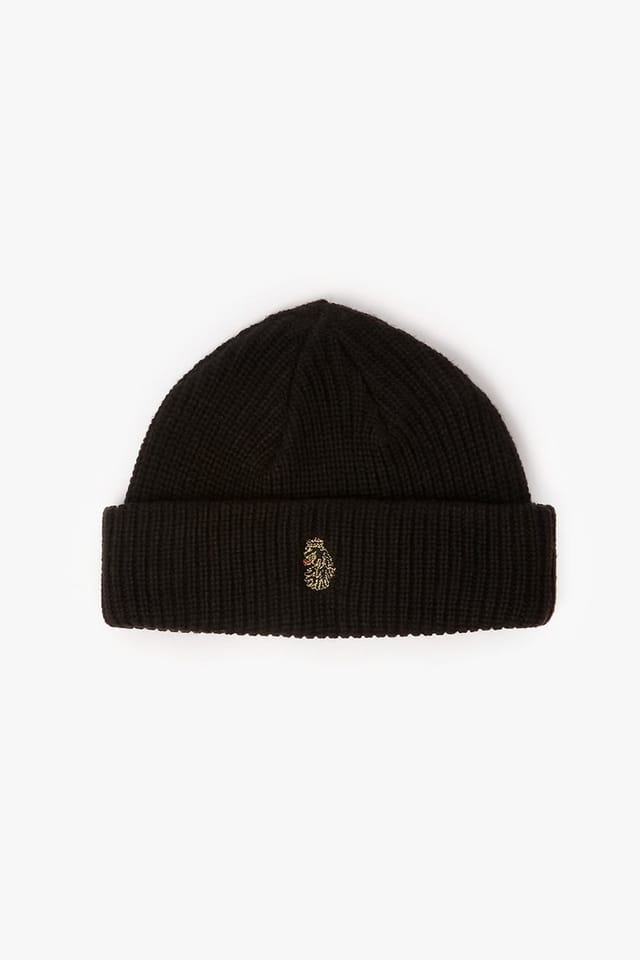 Luke 1977 Luke 1977 Men's Dexy Set Knitted Beanie & Scarf in Black - 2