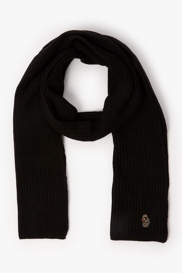 Luke 1977 Luke 1977 Men's Dexy Set Knitted Beanie & Scarf in Black - 3