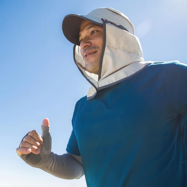 Sunday Afternoons Sunday Afternoons Men's 'Sun Guide' UPF 50+ Cap with Removable Neck Cape in Light Stone - 2