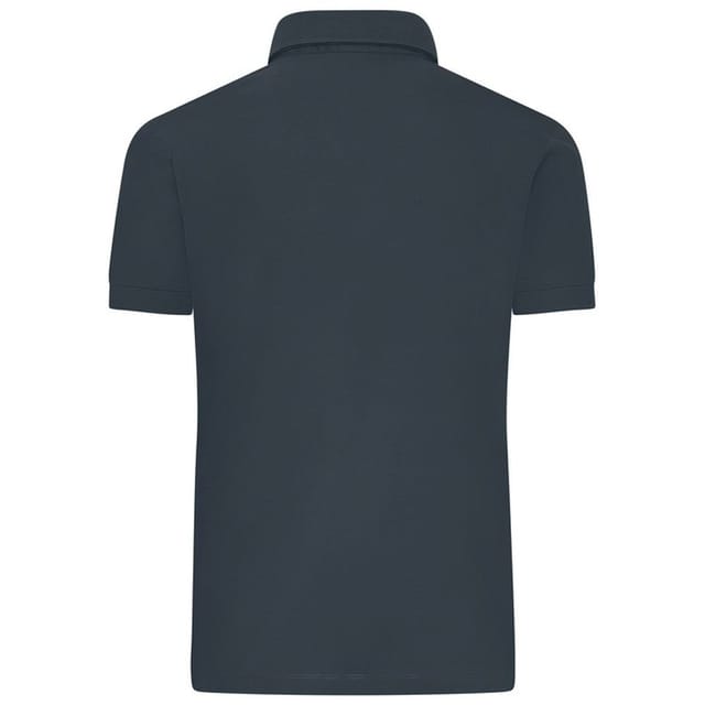 James and Nicholson James and Nicholson Men's Mercerised Cotton Regular Polo Shirt in Dark Grey - 2