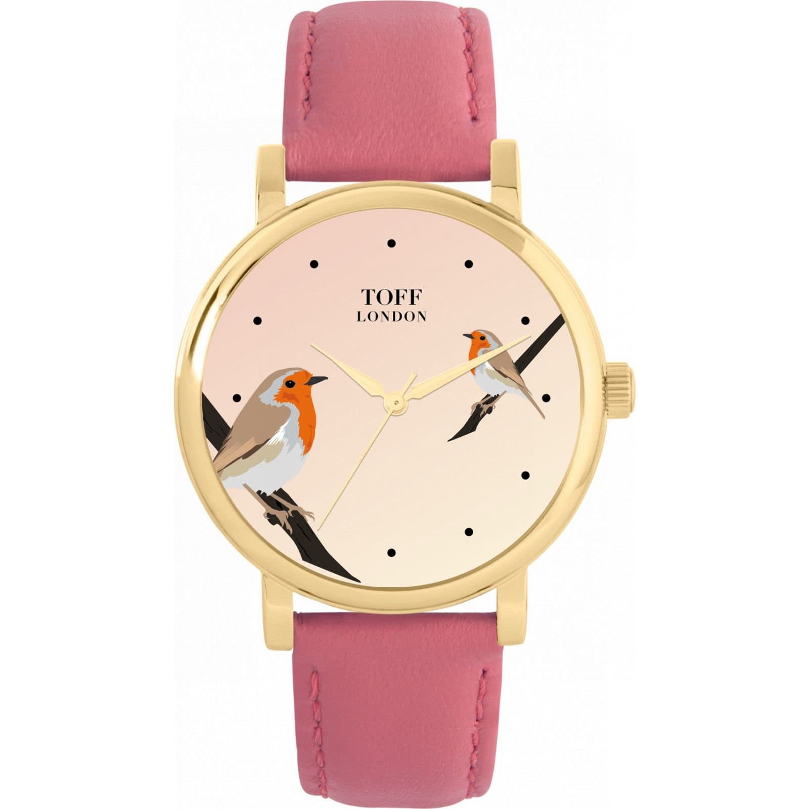 Toff London Toff London Women's TLWS-93729-VAR 38mm Quartz Watch in Pink
