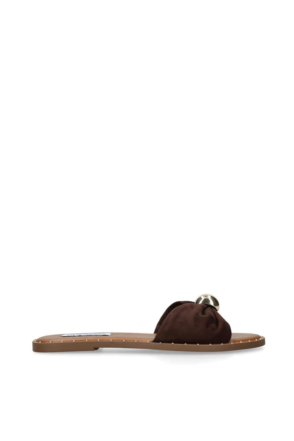 Steve Madden STEVE MADDEN Women's 'Dipsy Brown Suede' Suede Sandals