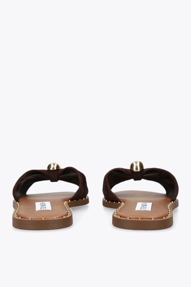 Steve Madden STEVE MADDEN Women's 'Dipsy Brown Suede' Suede Sandals - 3