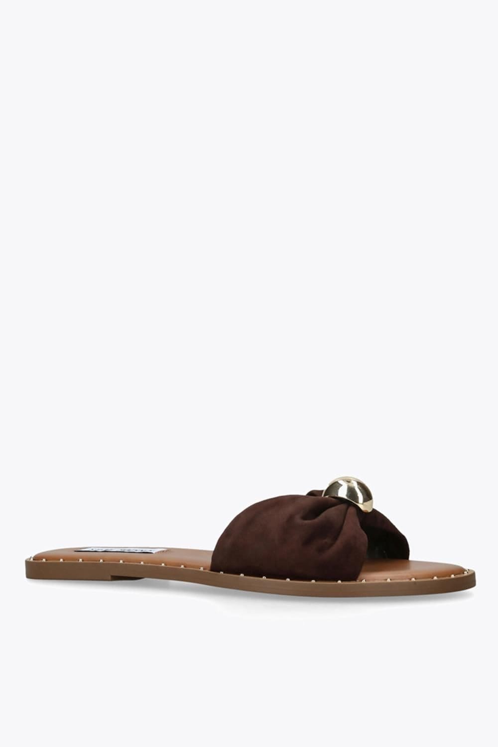 Steve Madden STEVE MADDEN Women's 'Dipsy Brown Suede' Suede Sandals - 4