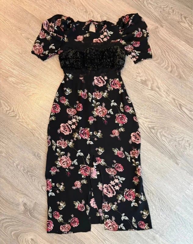 Topshop Y2K topshop floral maxi dress size 6 festival