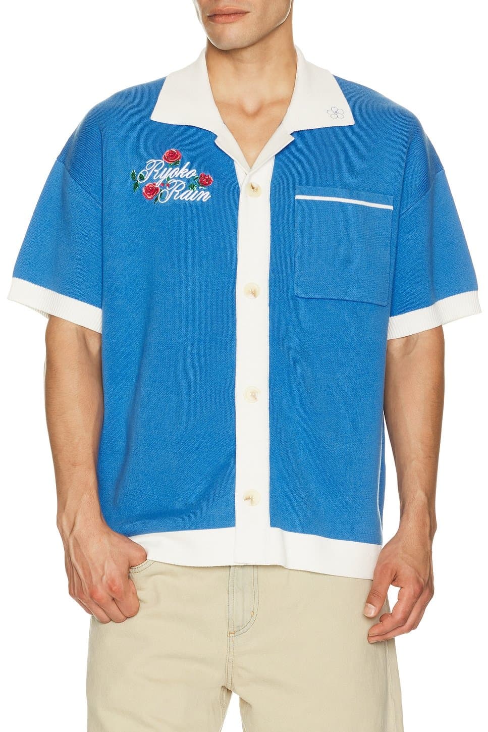 revolve Dear Ryoko Knitted Button Up Shirt