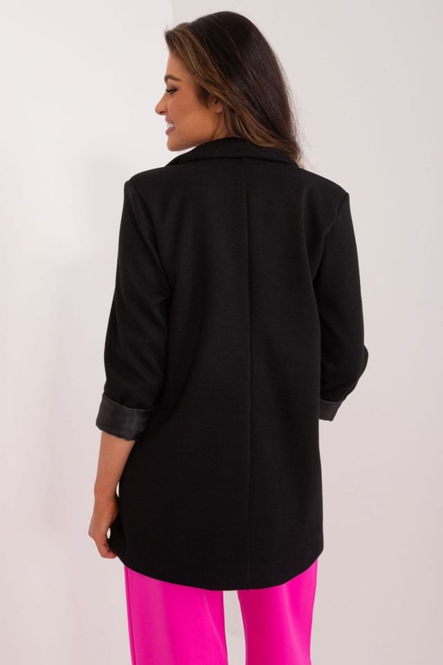 Love Lace Love Lace Women's Polyester Single Breasted Jacket in Black - 2