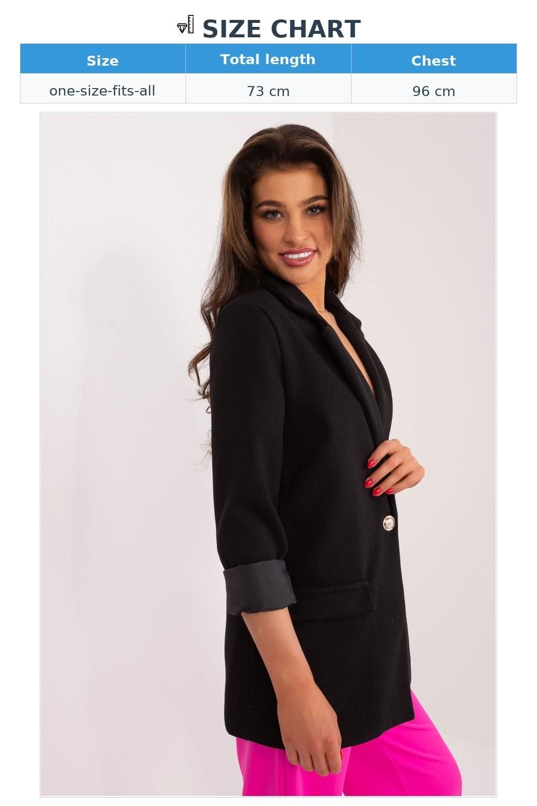 Love Lace Love Lace Women's Polyester Single Breasted Jacket in Black - 4