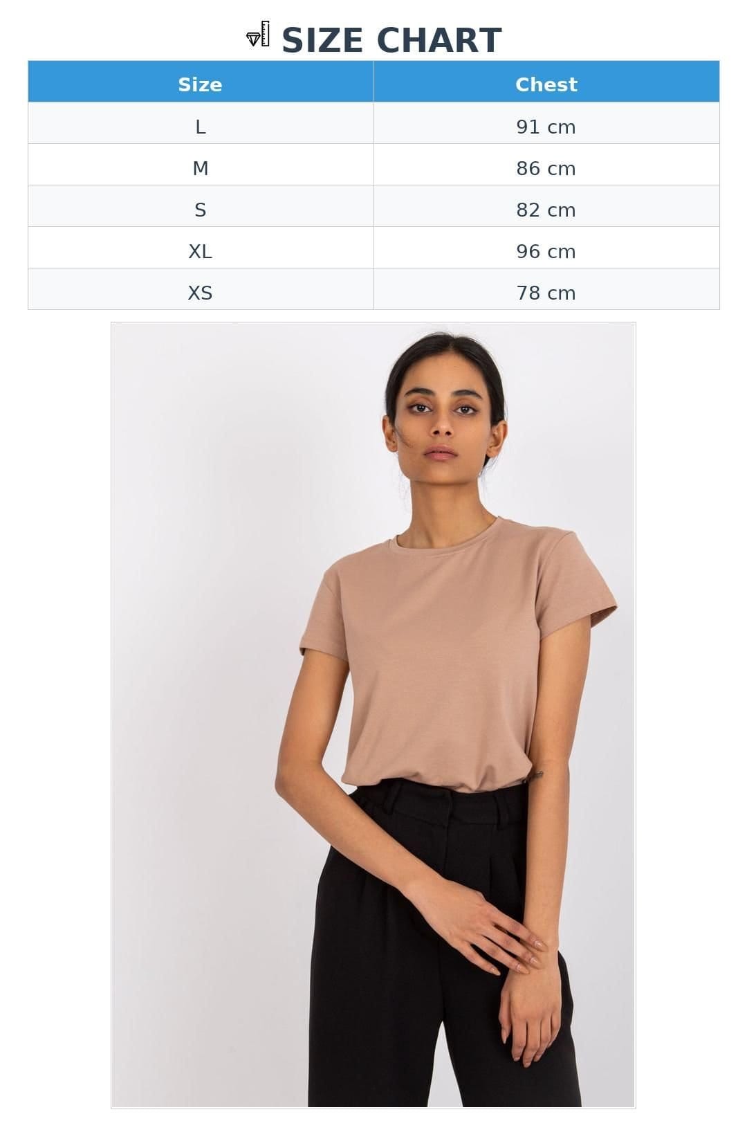Love Lace Love Lace Women's Short Sleeve Round Neck T-Shirt in Brown - 4