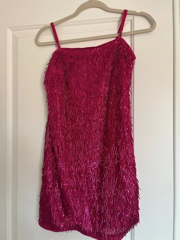 New Look Pink Sequin Embellished Dress