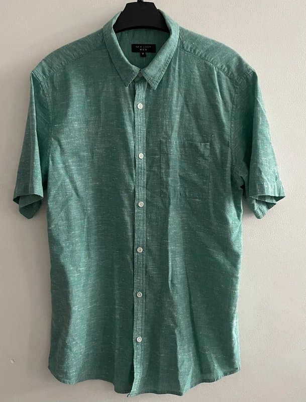 New Look Green fleck short sleeved shirt