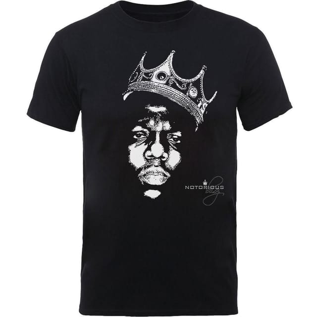 Notorious B.I.G. Notorious B.I.G. Men's Crown T-Shirt in Black - 2