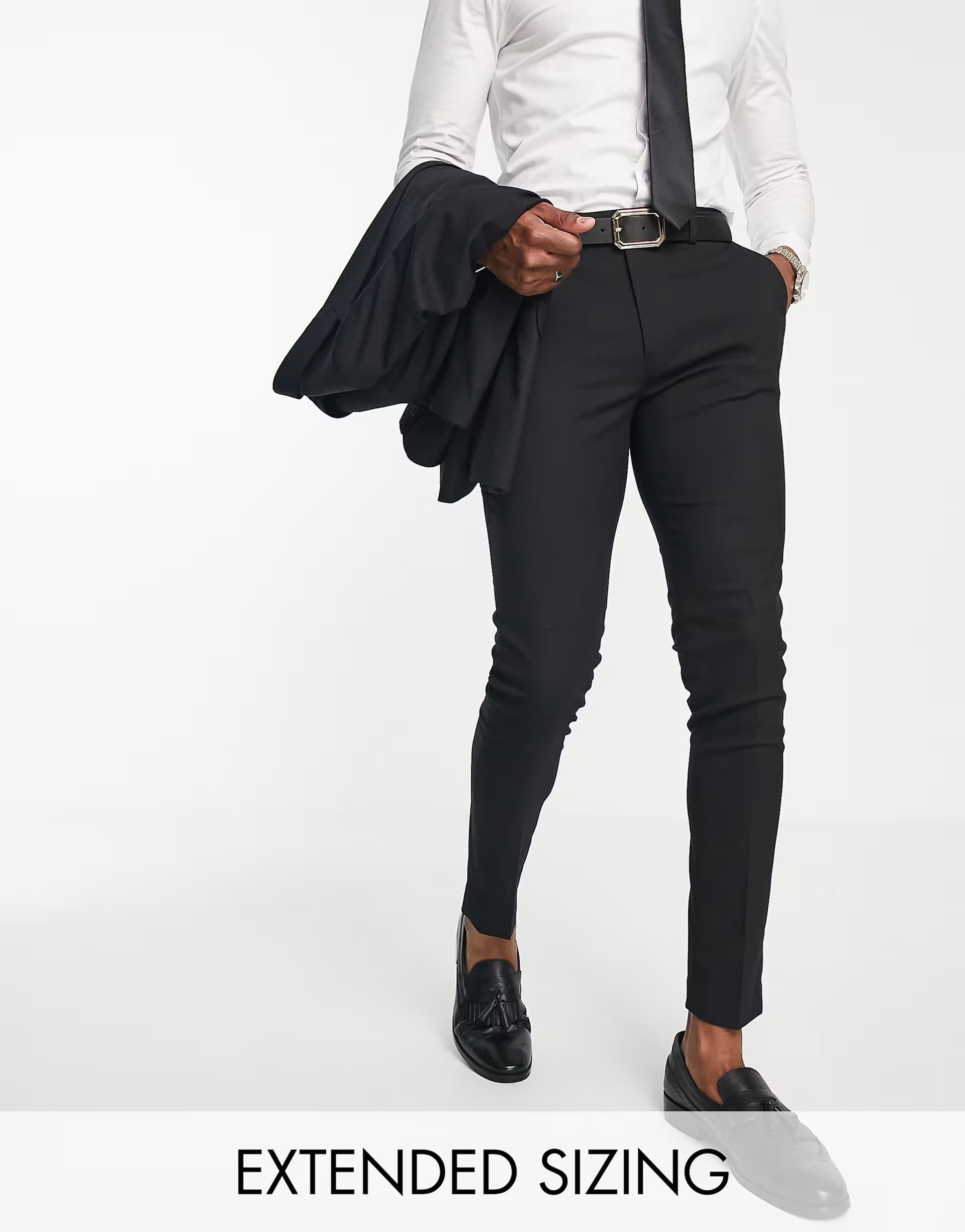 ASOS ASOS DESIGN skinny suit trousers in black
