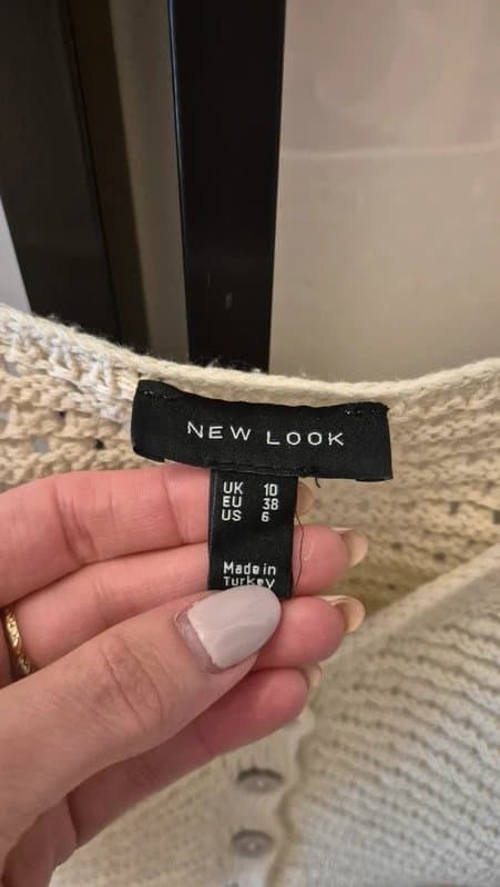 New Look Newlook Crochet cream top